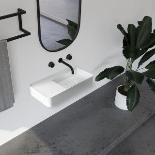 Подвесная раковина ABBER Stein AS2627-0.8 80см белый матовый